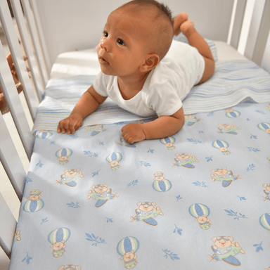 Jogo de Lençol para Berço 03 Peças Nuvem Azul Bublim - Loja Baby Joy  Produtos para Bebês - lojababyjoy