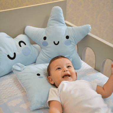 Jogo de Lençol para Berço 03 Peças Nuvem Azul Bublim - Loja Baby Joy  Produtos para Bebês - lojababyjoy